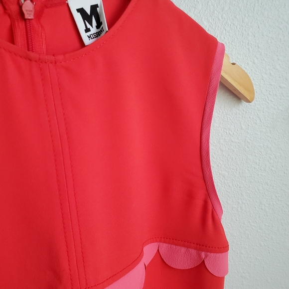 M MISSONI red and pink sheath dress US 4 - Picture 5 of 7